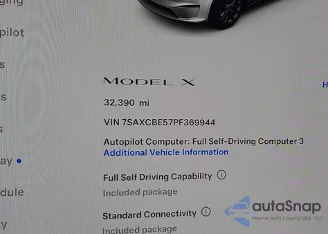 2023 Tesla Model X Dual Motor All-Wheel Drive/Standard Range из США, поврежденный, VIN 7SAXCBE57PF369944